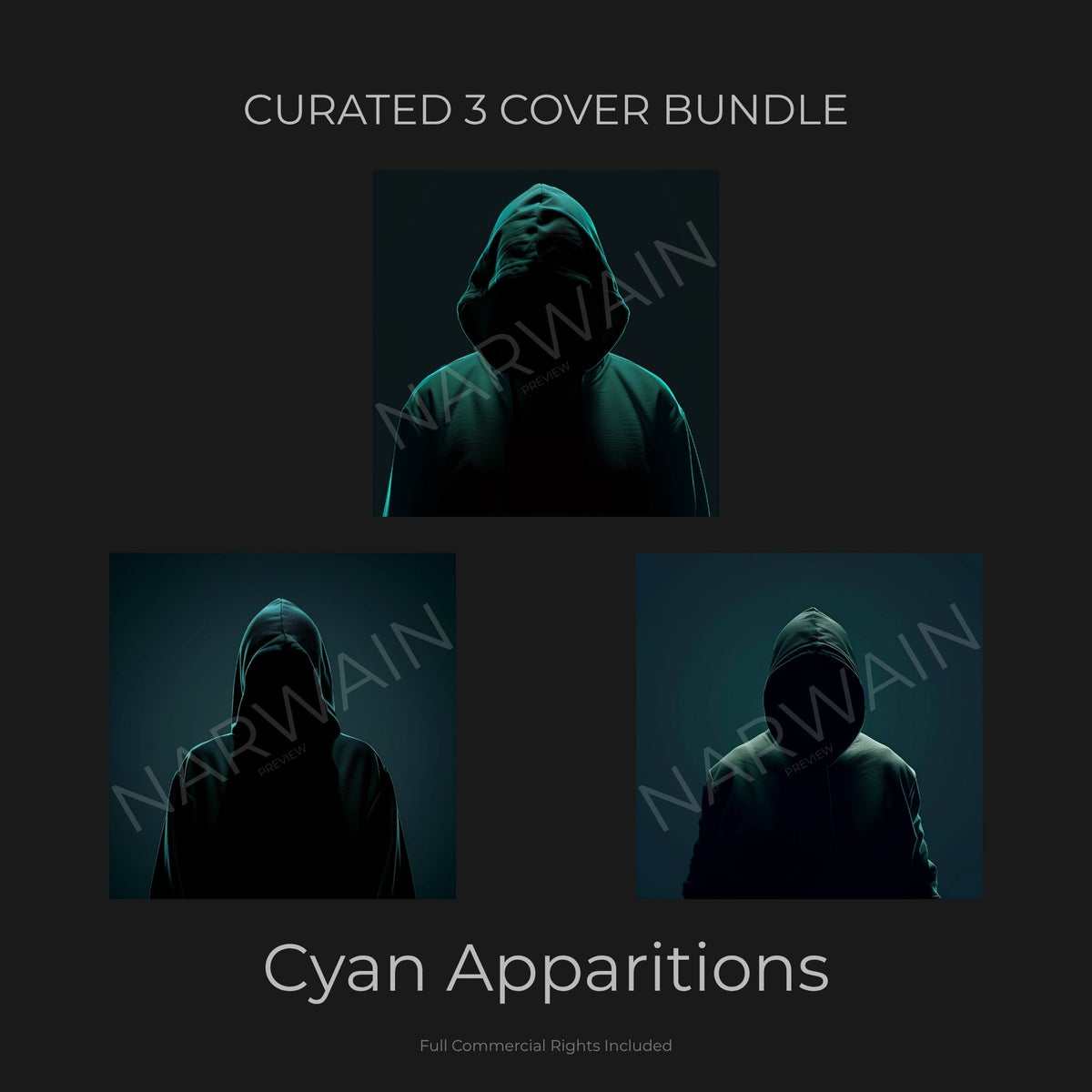 Cyan Apparitions - Dark Trap Cover Bundle (3 Covers)