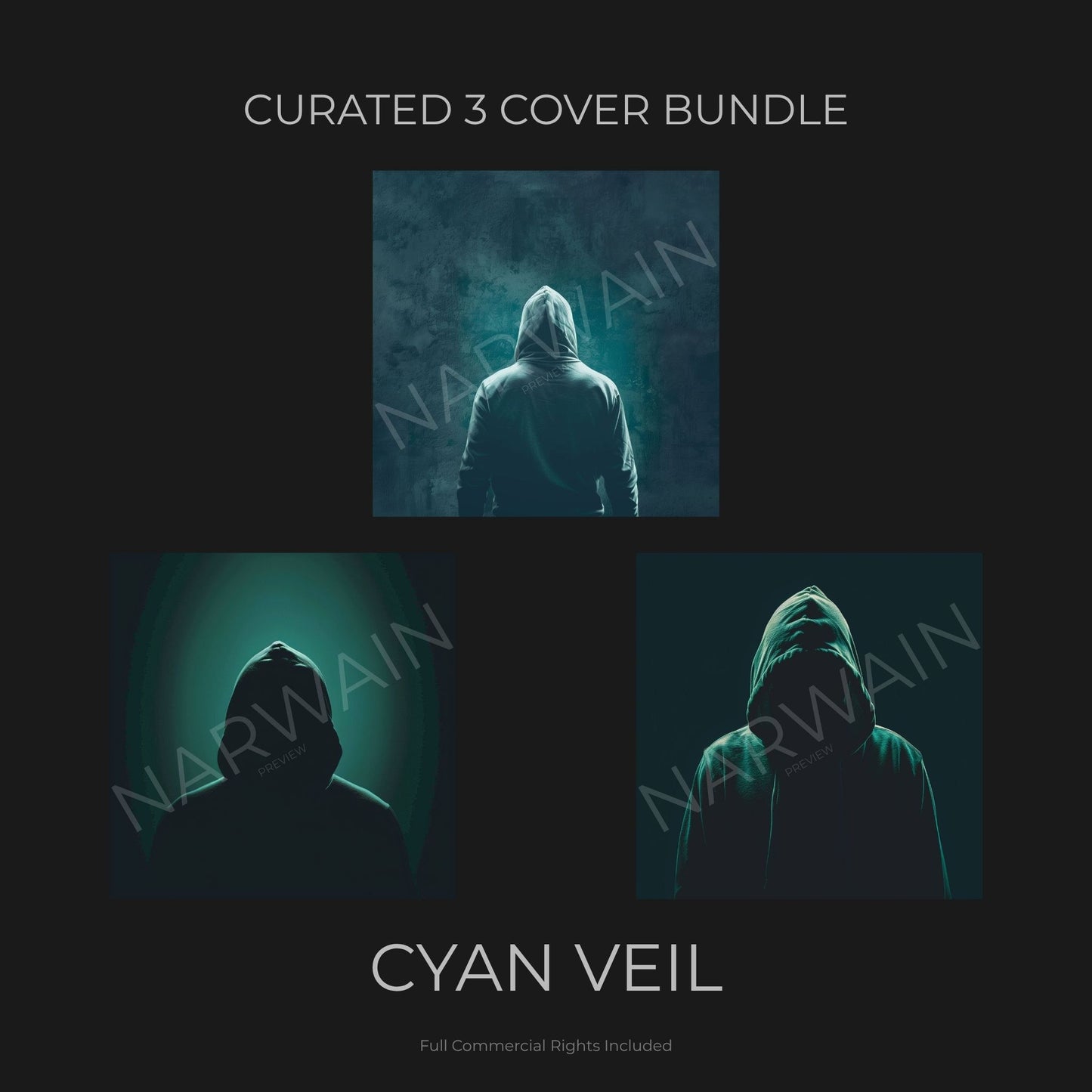 Cyan Veil - Dark Trap Cover Bundle (3 Covers)