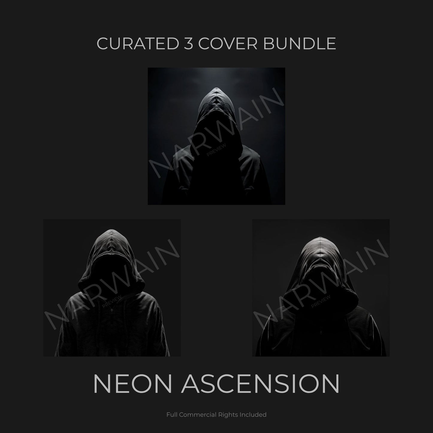 Neon Ascension - Dark Trap Cover Bundle (3 Covers)