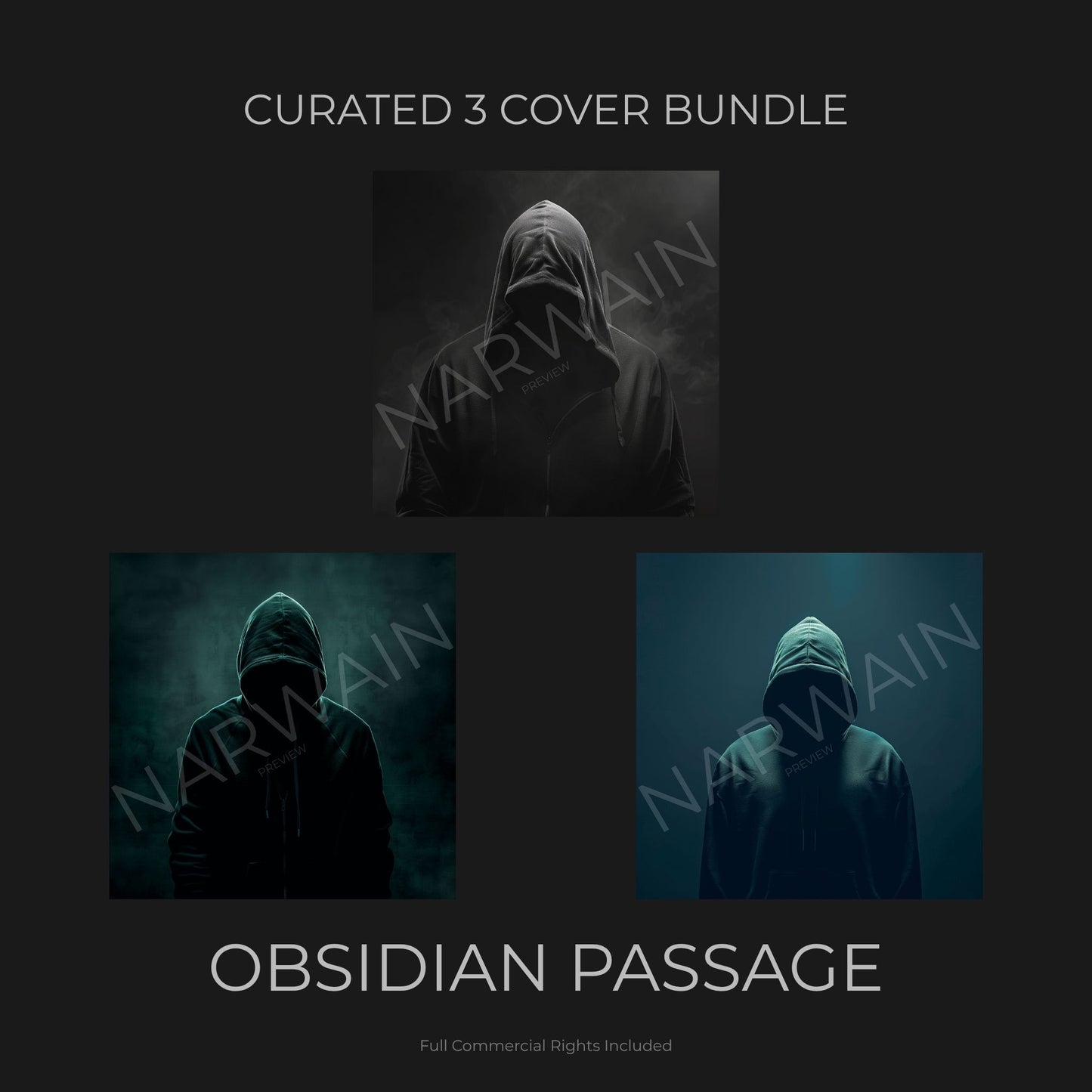 Obsidian Passage - Dark Trap Cover Bundle (3 Covers)