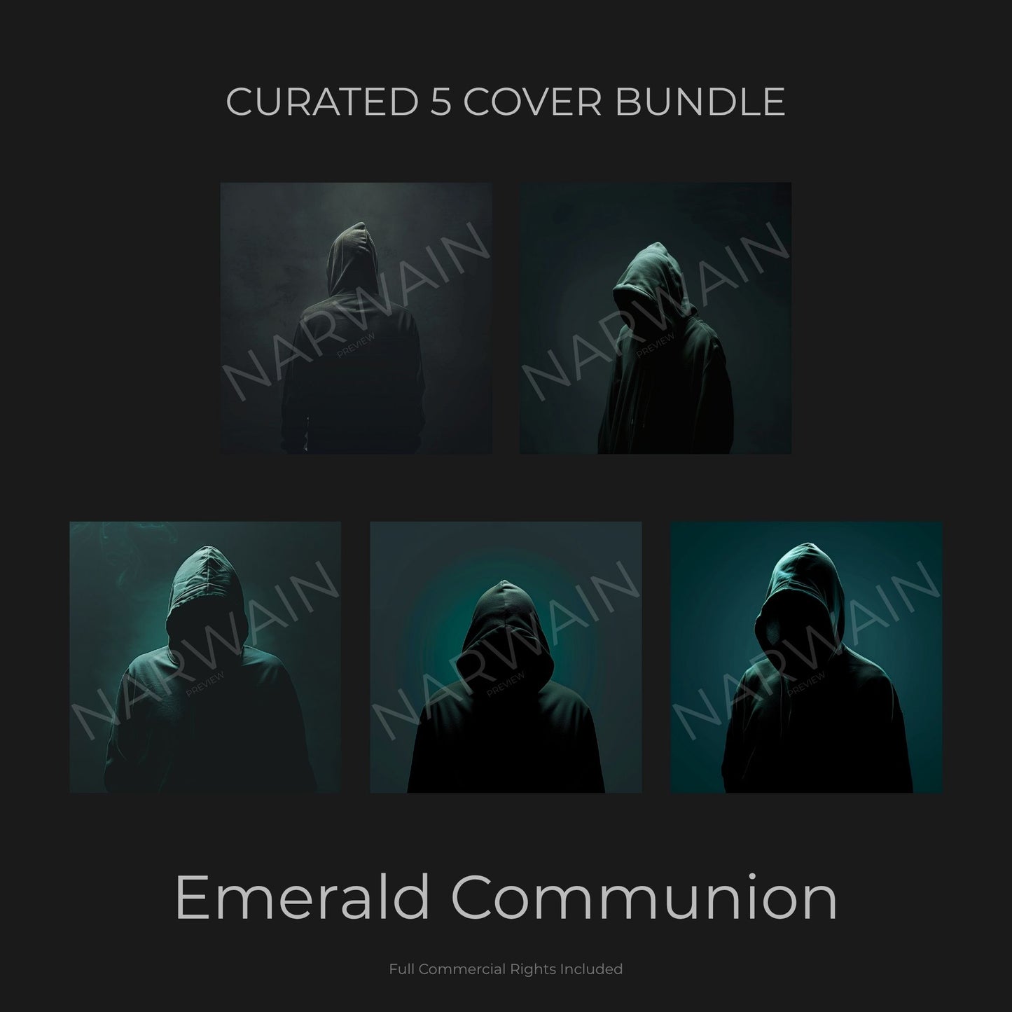 Emerald Communion - Dark Trap Cover Bundle (5 Covers)