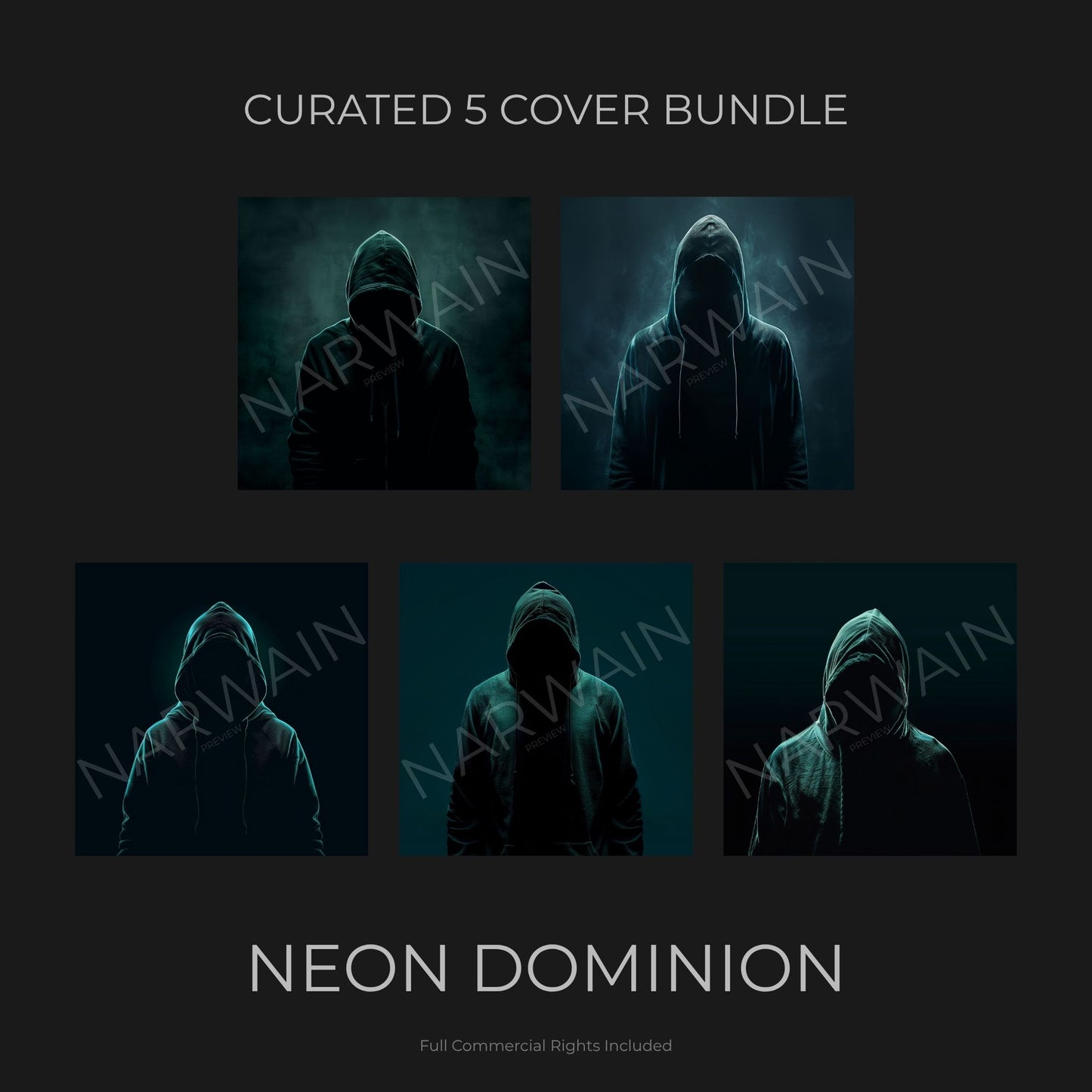Neon Dominion - Dark Trap Cover Bundle (5 Covers)