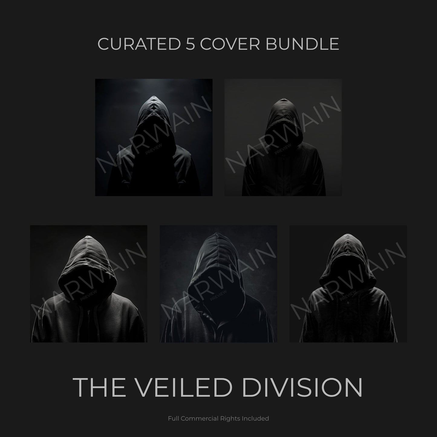 The Veiled Division - Dark Trap Cover Bundle (5 Covers)